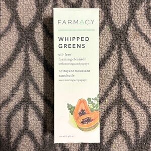 BNIB Farmacy Whipped Greens Oil-Free Foaming Cleanser 100ml